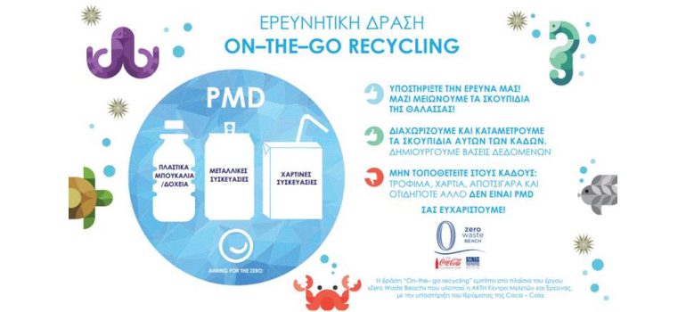 Ερευνητική Δράση “On–the–go recycling” στο πλαίσιο του προγράμματος «Zero Waste Beach»